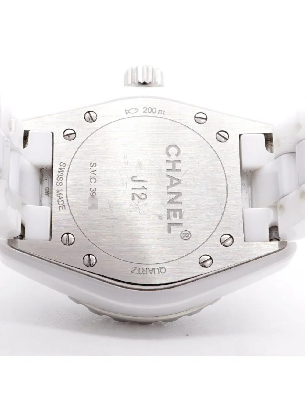 Chanel Diamond White Dial Watch